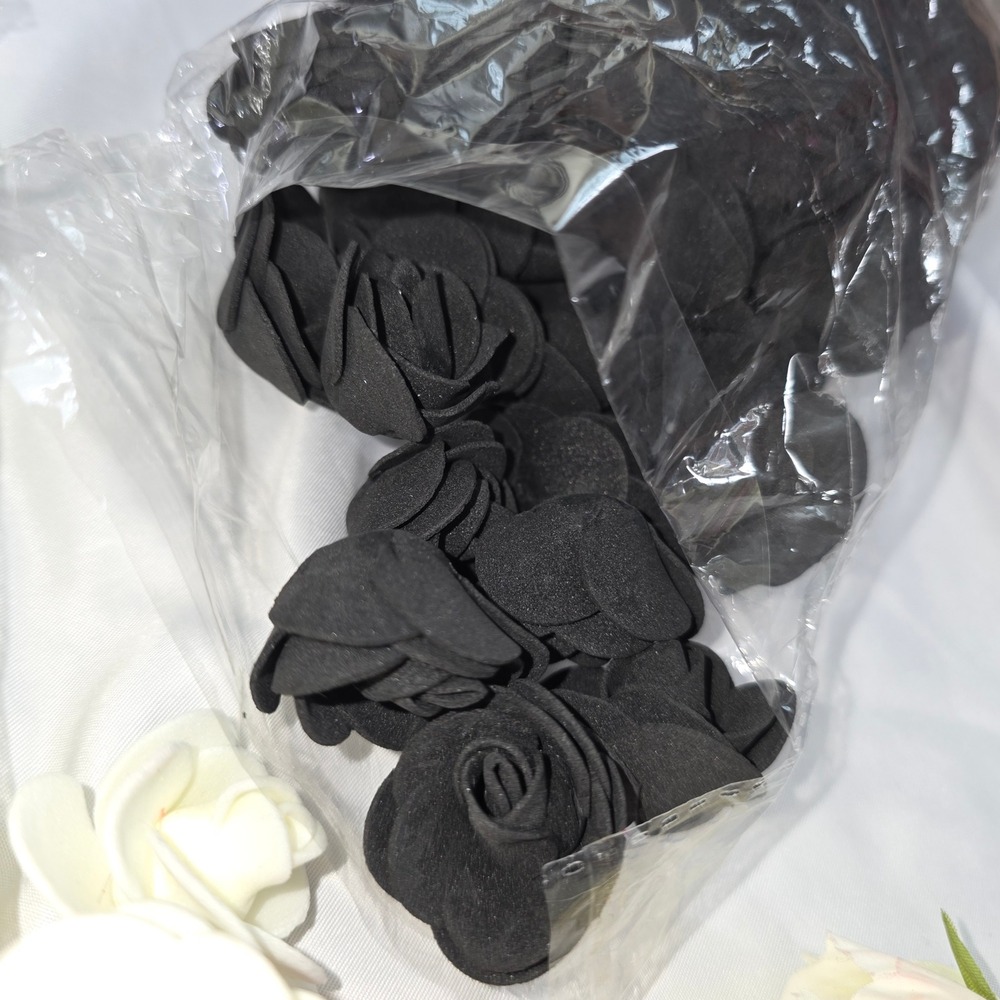 Bulk Lot Artificial Flowers Foam Roses Silk Sunflowers DIY Craft Wedding Decor - Picture 9 of 16